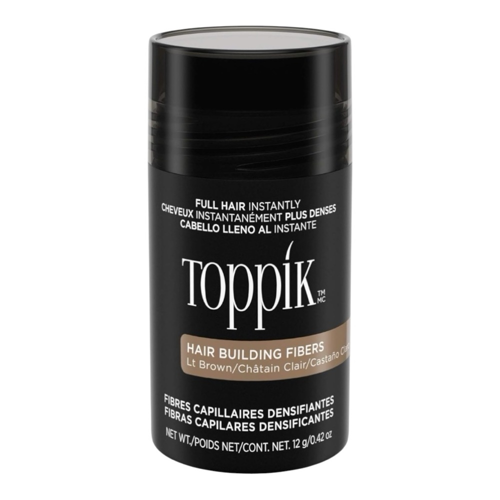 TOPPIK HAIR BUILDING FIBERS IN LT BROWN 12G - BRAND NEW
